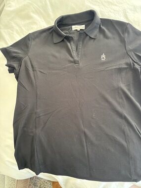 Aronimink Country Club Women’s Black Polo with Embroidered Crest